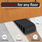 JQK Rubber Door Stopper Wedge, Wooden Floor, DSB61-BK-P4 - Image 4