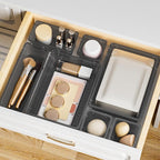 15 PCS Clear Plastic Drawer Organizer Set, 4-Size Acrylic Drawer Storage Trays - Image 7