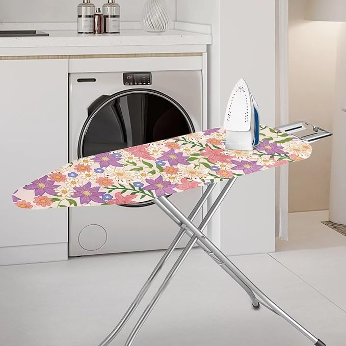 Colorful Flowers Ironing Board Cover and Pad 15 x 54 Heavy Duty Iron Board - Image 2