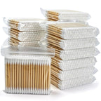 Bamboo Cotton Swabs 2000ct, 3 inch Double Tips Cotton Swabs by Bcowos
