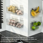 Set Of 2 Storage Organizer Bins Wall Mounted Shower Basket, Shower Caddy - Image 4