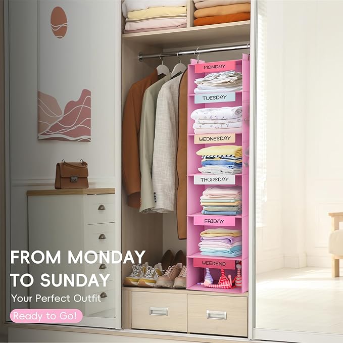 VERONLY Weekly Hanging Closet Organizer - Image 8
