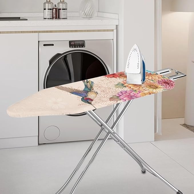 Sprowallow Hummingbird Retro Flower 15x54 inch Ironing Board Cover and Pad - Image 2