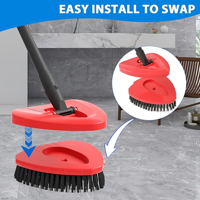 Upgraded Spin Mop Replacement Scrub Brush Heads Compatible - Image 4