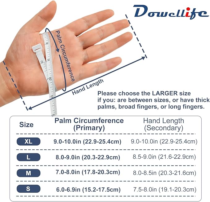 Dowellife 3 Pairs Cut Resistant Gloves Food Grade Level 5 Protection, Safety - Image 7