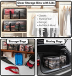 ClearSpace Heavy Duty Moving Bags or Storage Bags – Clear Storage Bins - Image 2