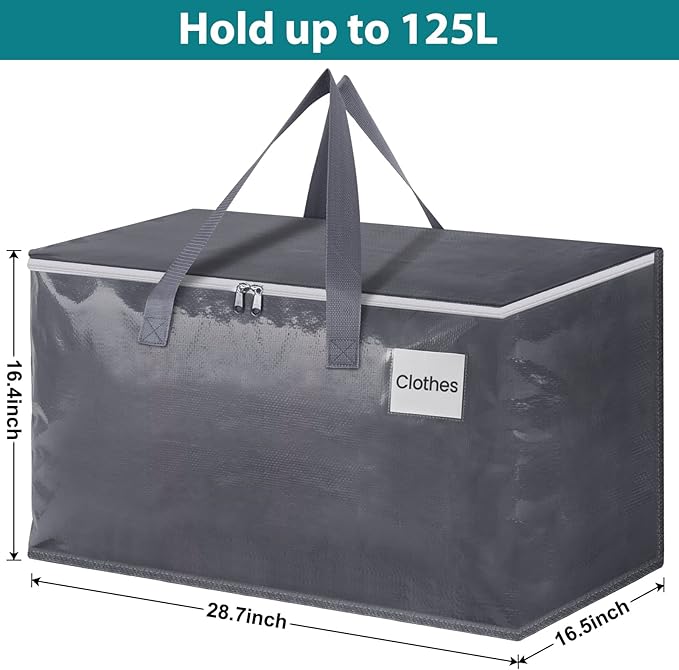 Moving Bags Heavy Duty with Strong Zippers and Handles Collapsible Moving - Image 2