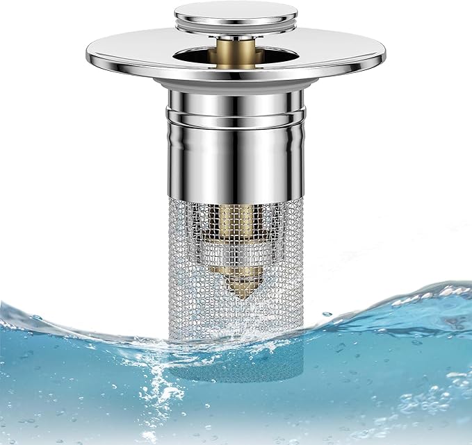Bathroom Sink Drain Stopper for US Universal Replacement, Pop Up Drain for by TANTASY