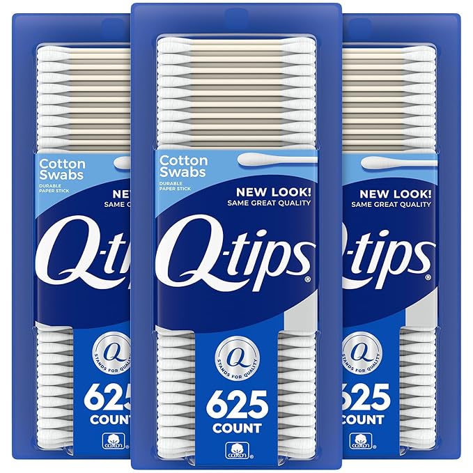 3 x Q-Tips Cotton Swabs, 625 ct by Q-tips