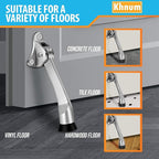 2 Pack 4 Inch Non-Slip Rubber Metal Door Stoppers - Image 4