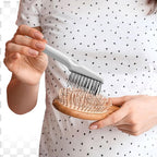 Boao 2 Pieces Hair Brush Cleaning Tool Comb Cleaner Brush Mini Comb Cleaning - Image 2
