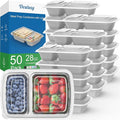 50 Pack 28 oz Meal Prep Containers Reusable by Dealusy
