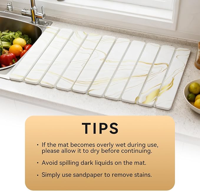 Stone Drying Mat for Kitchen Counter - Image 7