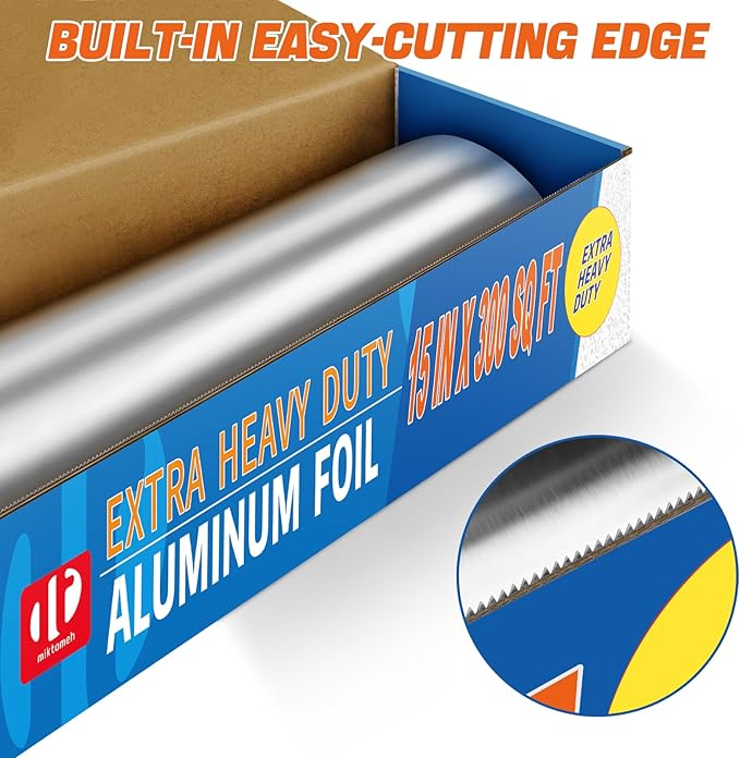 Super Thick Extra Heavy Duty Aluminum Foil 15" x 300 Sq Ft -for Grilling - Image 3