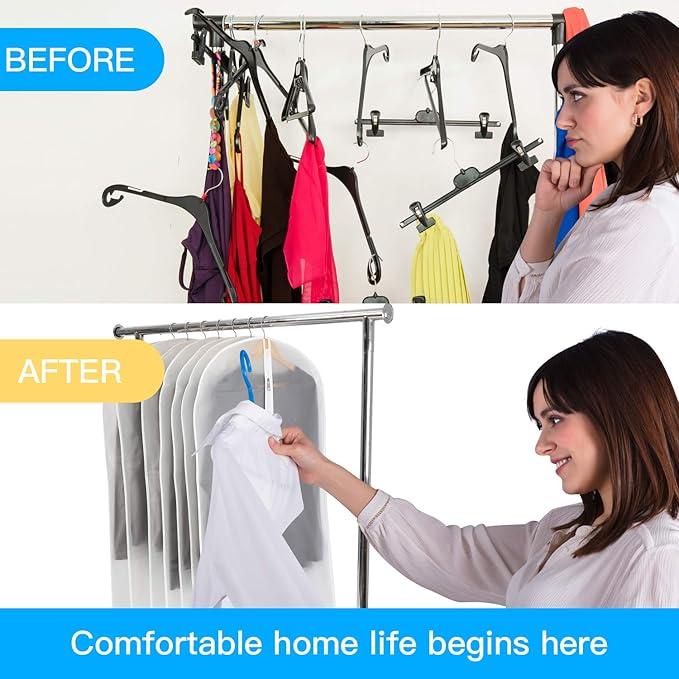 Dust Proof Clear Garment Bags 7 Piece Set - Image 7