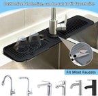 5° Slope Kitchen Sink Faucet Mat, Kitchen Sink Splash Guard, Silicone Material - Image 4