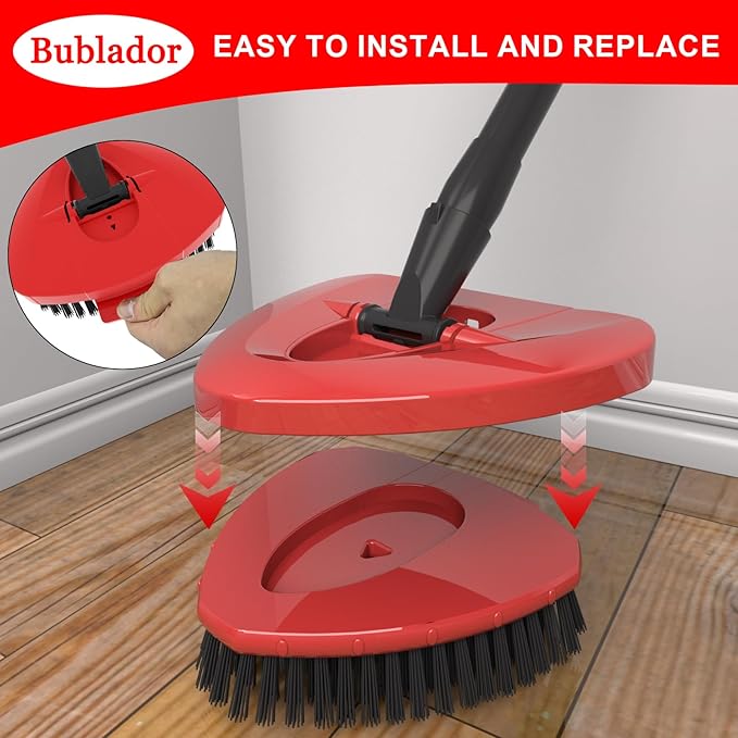 2 Pack Scrubber Mop Replace Head Compatible - Image 4