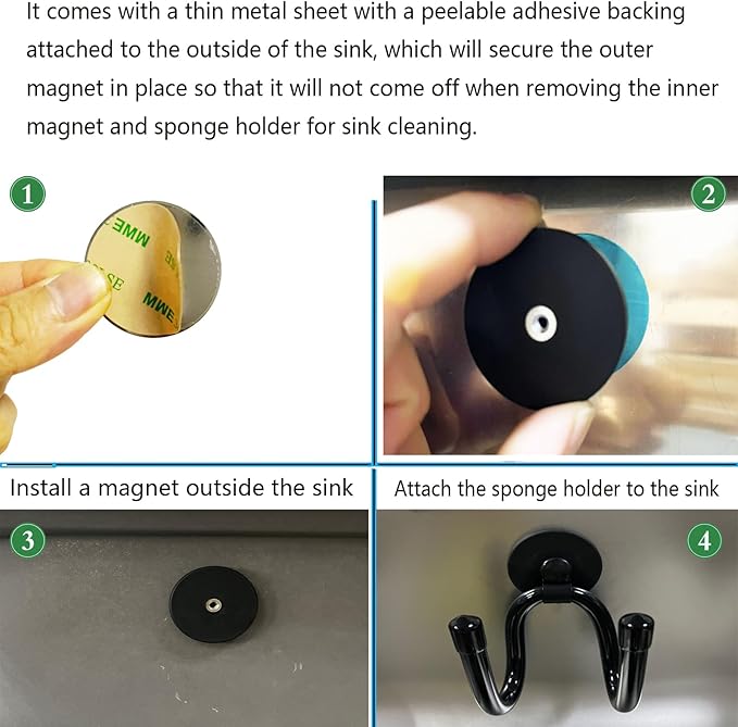 Pmsanzay Adjustable Magnetic Sponge Holder - Image 4