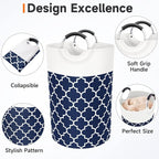 Large Laundry Basket Laundry Hamper Bag Washing Bin Clothes Bag Collapsible Tall - Image 3