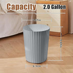 Versatile 2 Gallon Plastic Trash Can - Image 2
