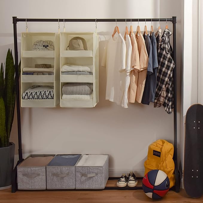 GRANNY SAYS 3-Shelf Hanging Organizer, Foldable Hanging Closet Storage - Image 5