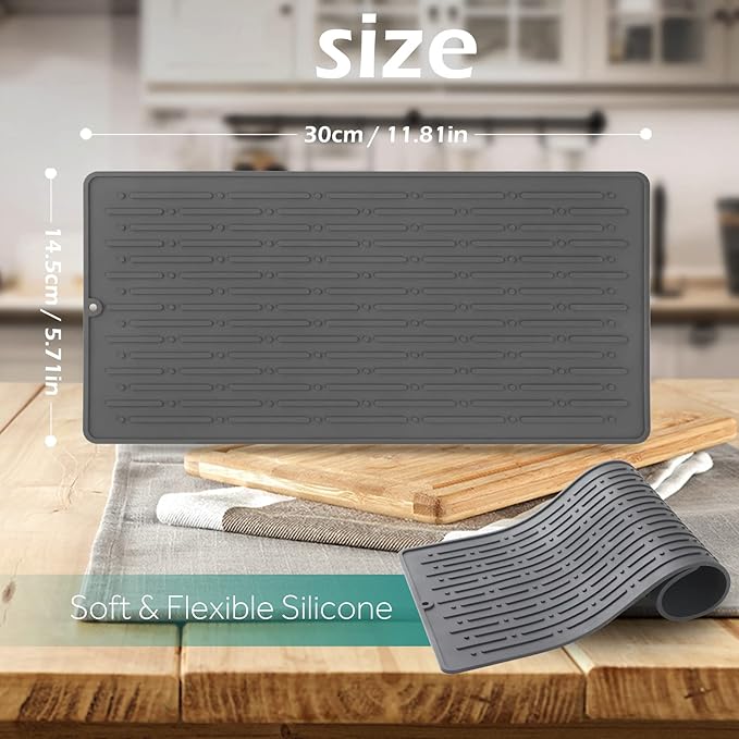 Dish Drying Mats, Heat-resistant Silicone Mat - Image 2