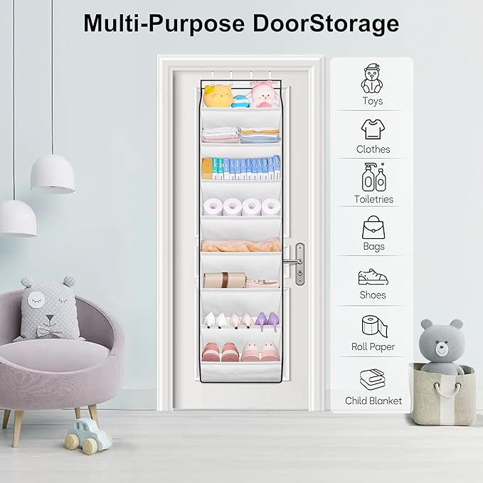 SLEEPING LAMB Over The Door Shoe Organizer - Image 7