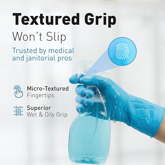 Raxwell Blue Nitrile Disposable Gloves - Image 5