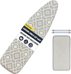 Ironing Board Cover and Pad 15"x54" Extra Thick Natural Cotton, Scorch and by UniSimp