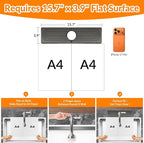 15.7 Inch Stone Faucet Mat for Kitchen Sink Splash Guard, Diatomite Sink - Image 2
