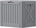 Patiowell 43 Gallon Resin Deck Box, Outdoor Storage Box for Patio Furniture, Deliveries, Pool Supplies,Waterproof and Lockable (Grey) by Patiowell