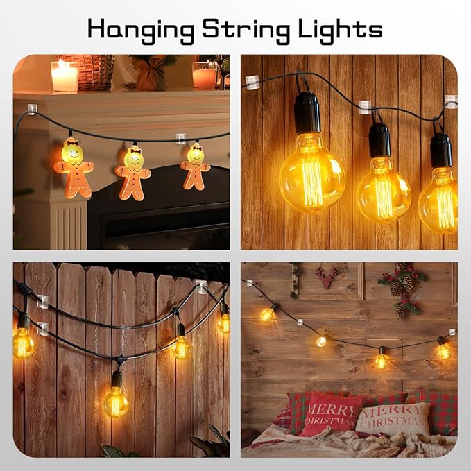 60Pcs Christmas Light Clips, Hooks - Image 6