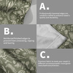 Sage Green Spring Floral Hand Towels - Image 5