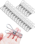 20 PCS Metal Clothes Pins Heavy Duty by AOBYMIN