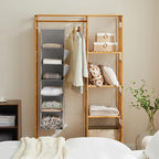 YOUDENOVA Hanging Closet Organizer and Storage, 6-Shelf Closet Hanging Shelves - Image 2
