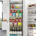 8-Tier Pantry Door Oragnizer, Over The Door Pantry Organizer Rack and Storage by Unknown