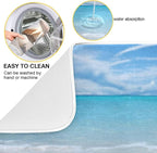 Starfishes Beach Seashells Dish Drying Mat - Image 2