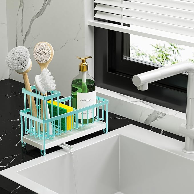 Cisily Sponge Holder for Kitchen Sink, Sink Caddy Organizer - Image 6