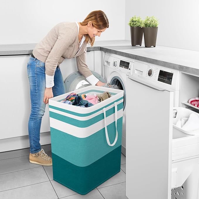 StorageRight Large Collapsible Laundry Basket Hamper - Image 6