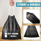 Small Trash Bags Drawstring 120 Count, JUKFITA Extra Strong 4 Gallon Garbage - Image 5