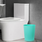 JiatuA Small Trash Can Plastic Wastebasket Round Garbage Container Bin - Image 4
