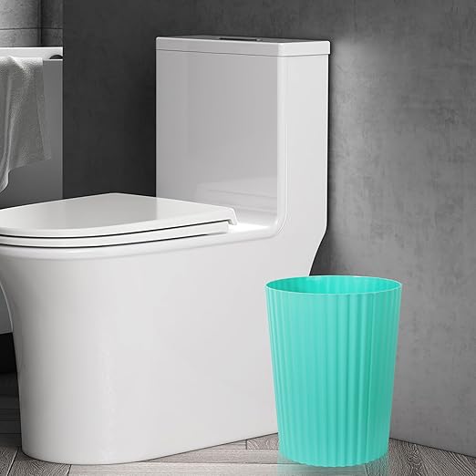JiatuA Small Trash Can Plastic Wastebasket Round Garbage Container Bin - Image 4