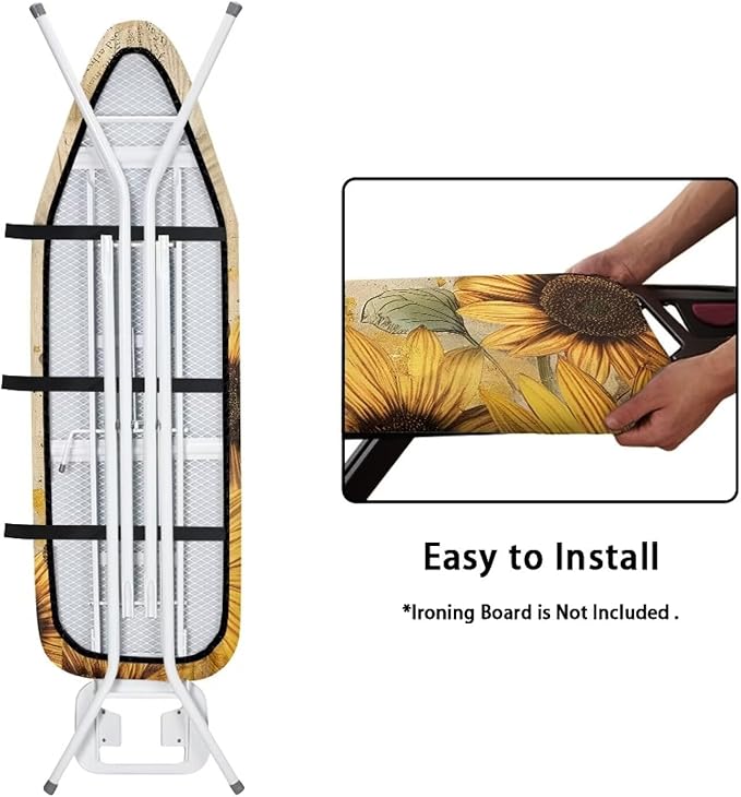 Sunflower Butterfly Easy Installation 15x54 Ironing Board Cover and Pad and - Image 4