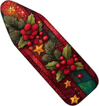 Nuxovilar Winter Poinsettia Stained Glass Style Wallpaper Border Peel and Stick by Nuxovilar