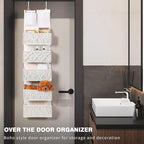ANTIS'S HOME Over the Door Organizer Macrame Boho Nursery Storage - Image 9