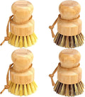 Bamboo Dish Brush Set, Dish Brushes, Durable Wood Dishes Scrub Brush, Natural by Aisuly