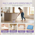 Snap Grip Mini Mop, Convenient Cloth Changing Mini Mop, Retractable Gap Dust - Image 3