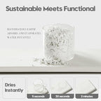 2PCS 7"x3.5" Water Absorbing Bathroom Sink Vanity Trays, Diatomite Stone Quick - Image 3