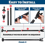 2 Pack Door Security Bars, Anti-Slip Heavy Duty Door Stoppers Sliding Patio Bar - Image 3