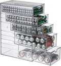 BTSKY Clear Plastic Battery Storage Organizer by BTSKY